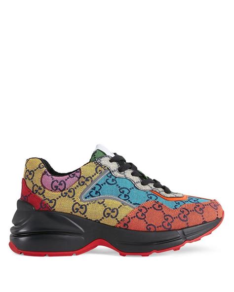 gucci rhyton gg multicolor sneaker|Gucci rhyton sneakers for women.